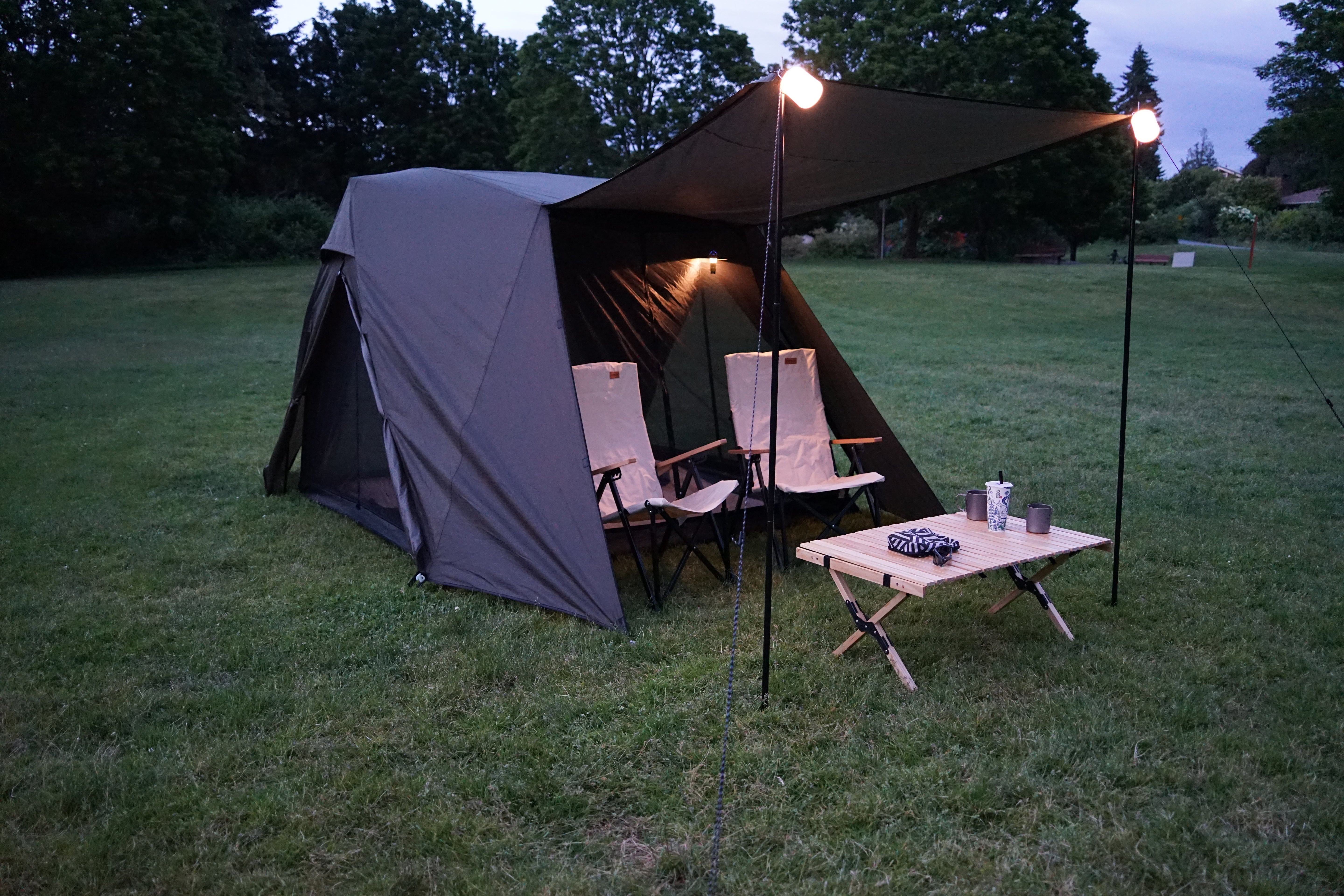 Arcadia 4P - Dual-Awning Modular Camping Tent